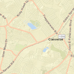 Converse Street Map