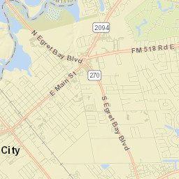 League City Street Map