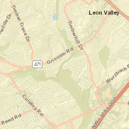 Leon Valley Street Map