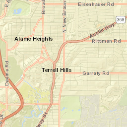 Terrell Hills Street Map