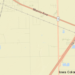 Iowa Colony Street Map
