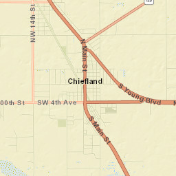 Chiefland Street Map