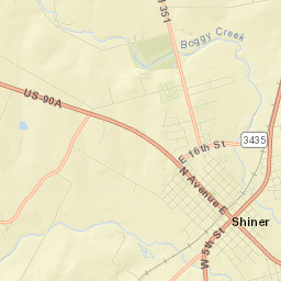 Shiner Street Map