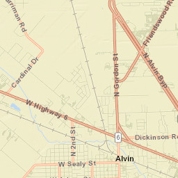 Alvin Street Map