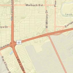 Lackland Air Force Base Street Map