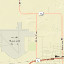 Hondo Street Map