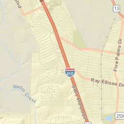 5727 Ray Ellison Boulevard, San Antonio, TX Street Map