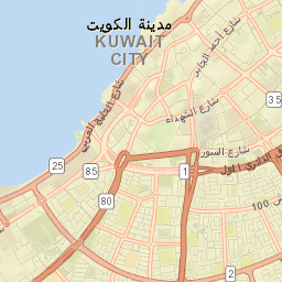 Kuwait City Street Map