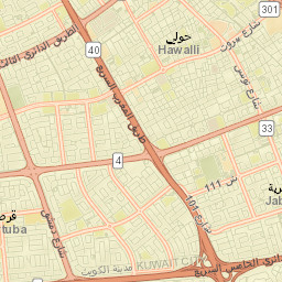 Ḩawallī Street Map