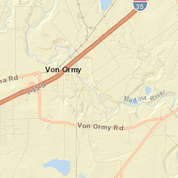 Von Ormy Street Map