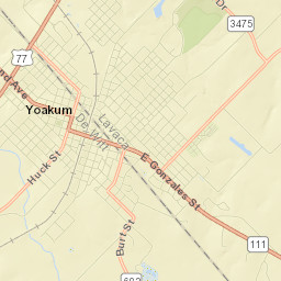 Yoakum Street Map