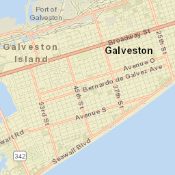 Galveston County Street Map