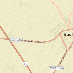 Budhana Street Map