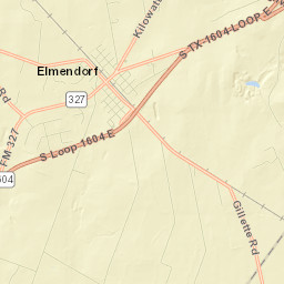 Elmendorf Street Map