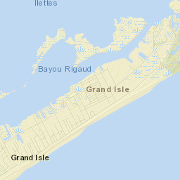 Grand Isle Street Map