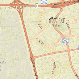 Şabāḩ as Sālim Street Map