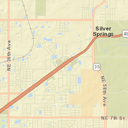 Silver Springs Street Map