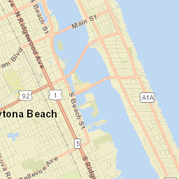 Daytona Beach Street Map