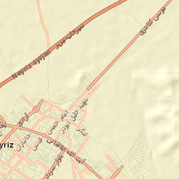 Neyriz Street Map