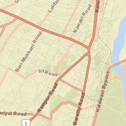 Haldwani Street Map
