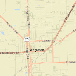 Angleton Street Map