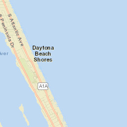 Daytona Beach Shores Street Map