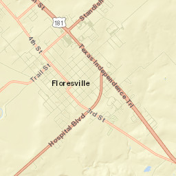 Floresville Street Map