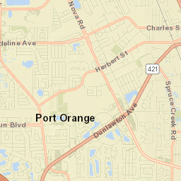 Port Orange Street Map