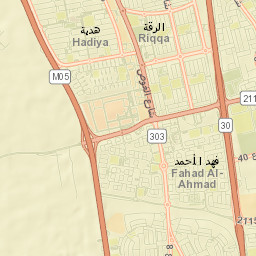 Ar Riqqah Street Map