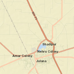 Shadipur Julana Street Map