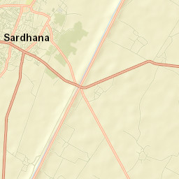 Sardhana Street Map