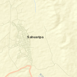 Sahuaripa Street Map