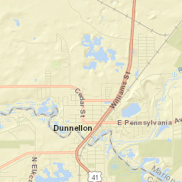 Dunnellon Street Map