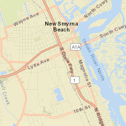 New Smyrna Beach Street Map