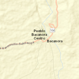 Bacanora Street Map