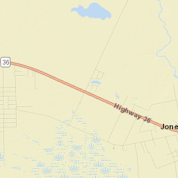 Jones Creek Street Map