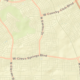 Citrus Springs Street Map