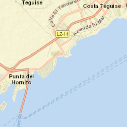 Costa Teguise Street Map