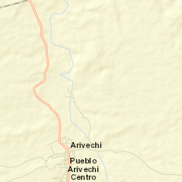 Arivechi Street Map