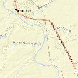 Temósachic Street Map