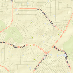 Pine Ridge Street Map