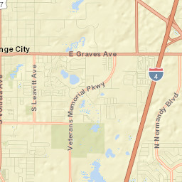 Orange City Street Map