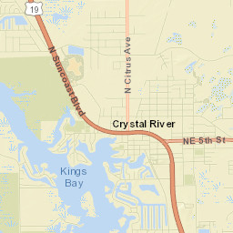 Crystal River Street Map