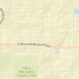 Citrus Hills Street Map