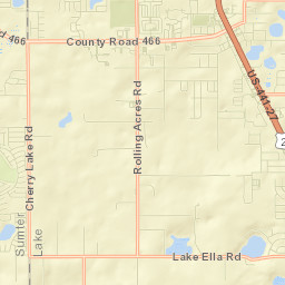 Lady Lake Street Map