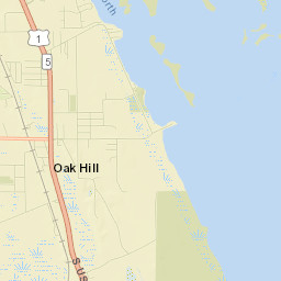 Oak Hill Street Map