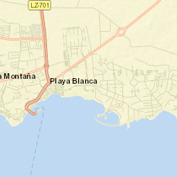 Playa Blanca Street Map