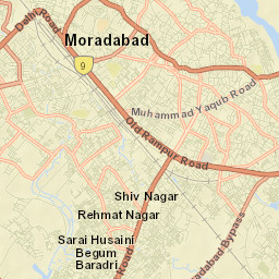 Muradabad Street Map