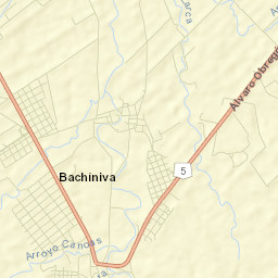 Bachíniva Street Map