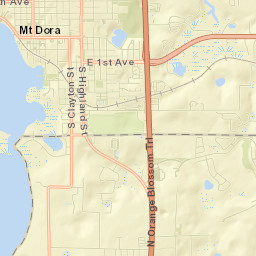 Mount Dora Street Map